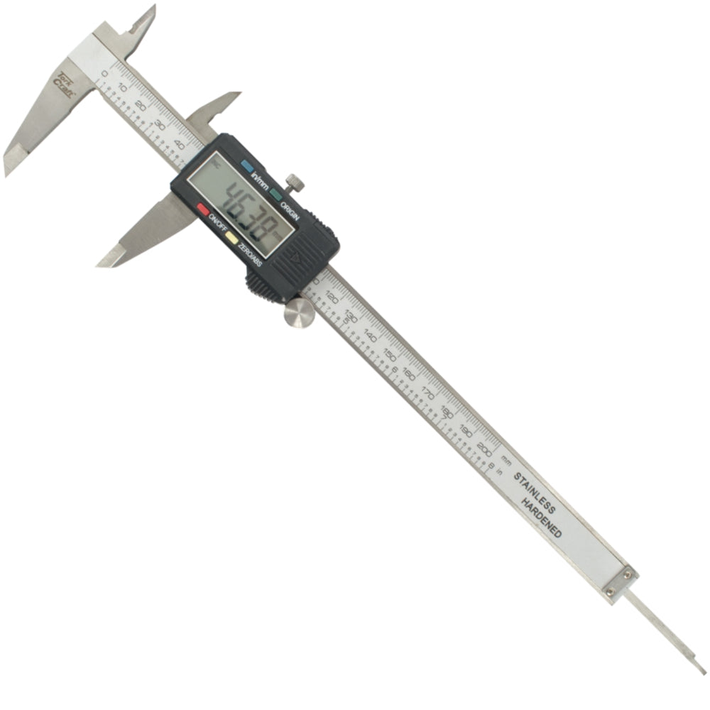 Tork Craft Vernier Digital 4 Key 200Mm 0.01Mm Acc. Abs Func. Metric / Inch