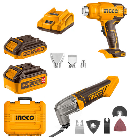 Ingco Cordless Multi-Tool + Heat Gun Combo Kit COSLI230703