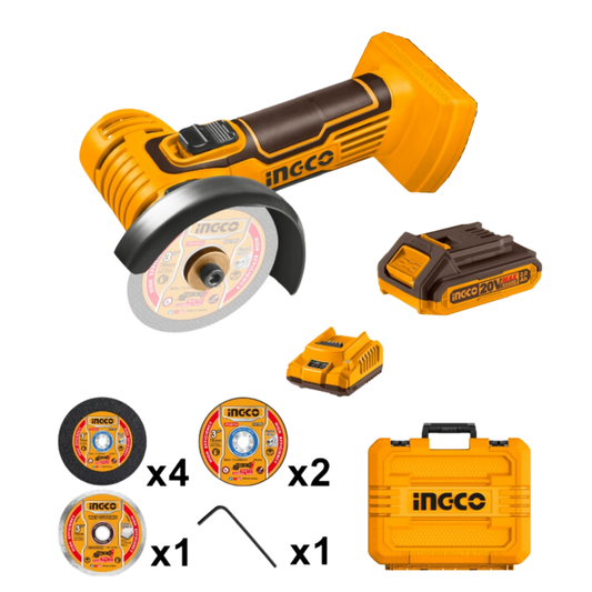 Ingco Cordless Mini Cut-off Tool 20V Kit