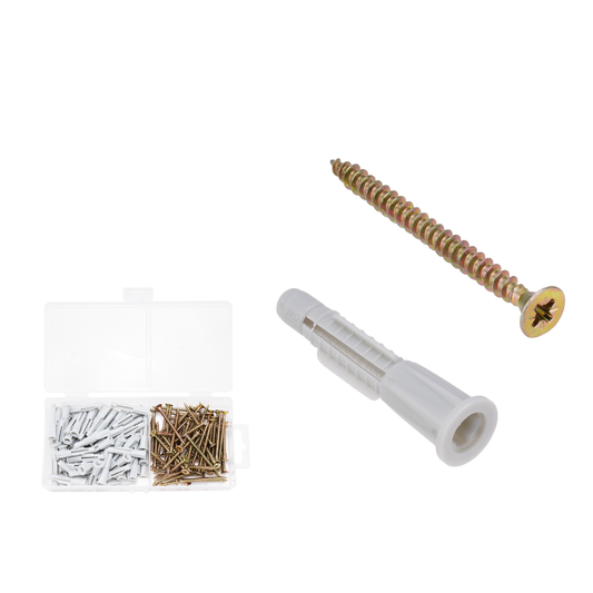 Wadfow Chipboard screw and anchors 140 Piece WXT2B01