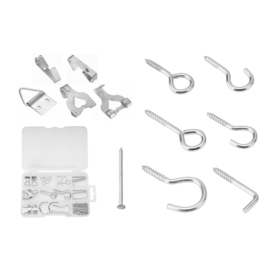 Wadfow screw hooks kit 140 Piece WVJ1B01