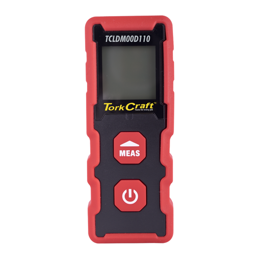 Tork Craft Laser Distance Meter 20M Single Measurement Includes 2 X AAA Batteries TCLDM00D110