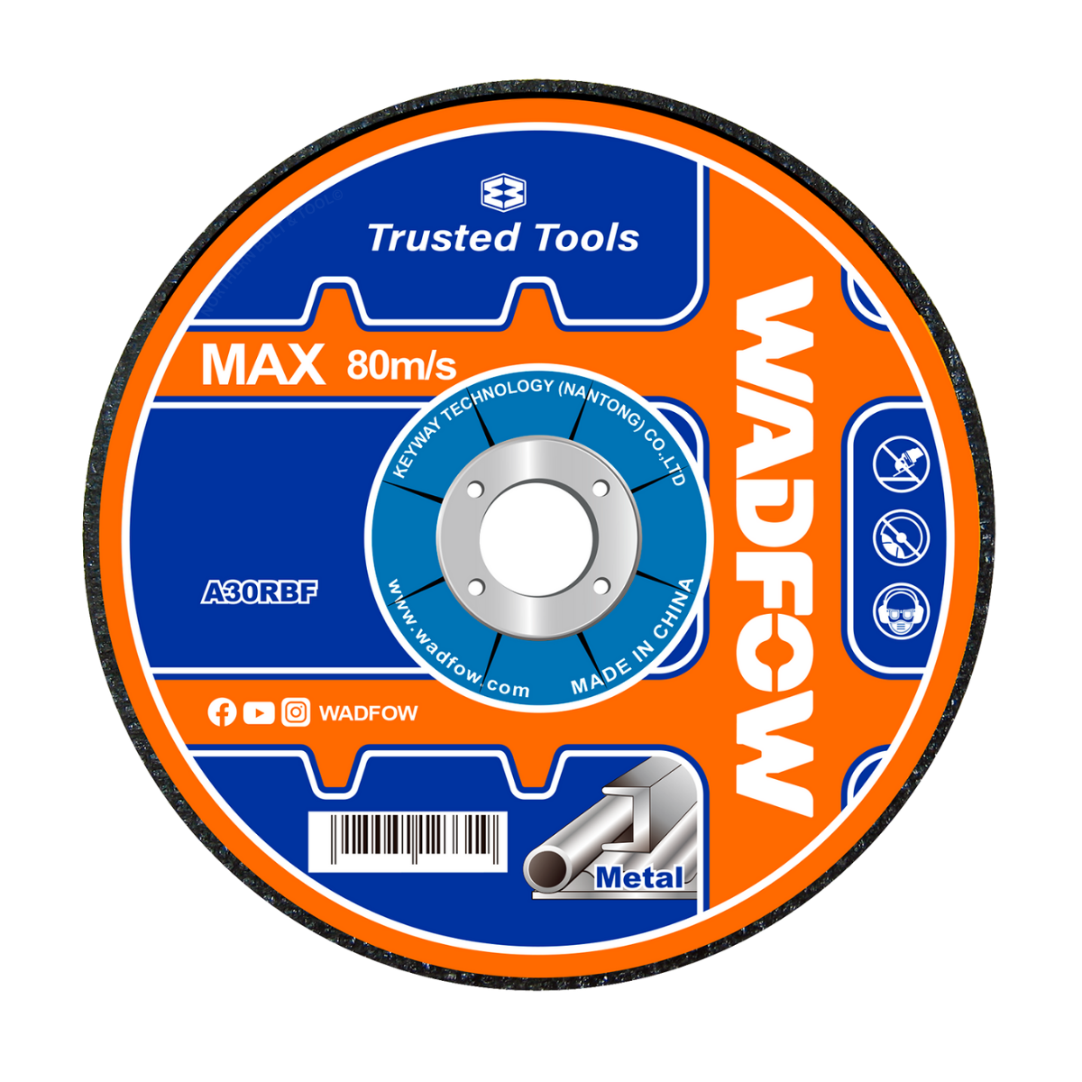 Wadfow Abrasive metal grinding disc 115mm WAC1346