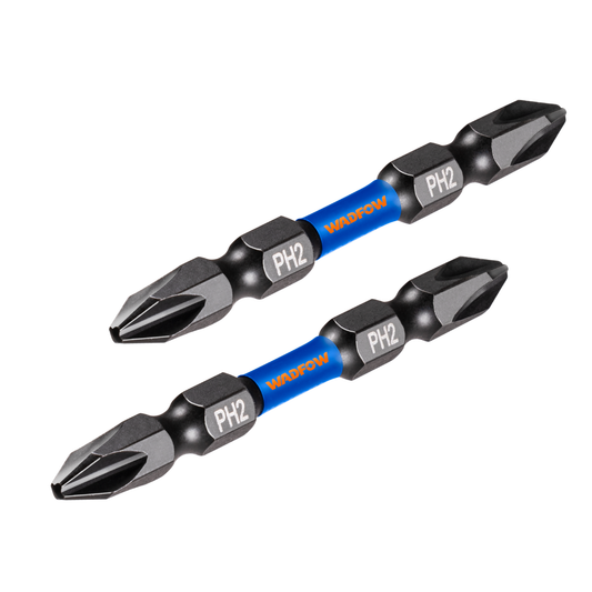 Wadfow Impact screwdriver bits PH2+PH2 65mm 2Pcs WSV3K62