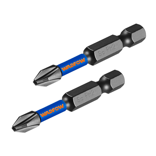 Wadfow Impact screwdriver bits PH2 50mm 2Pcs Set WSV2K61