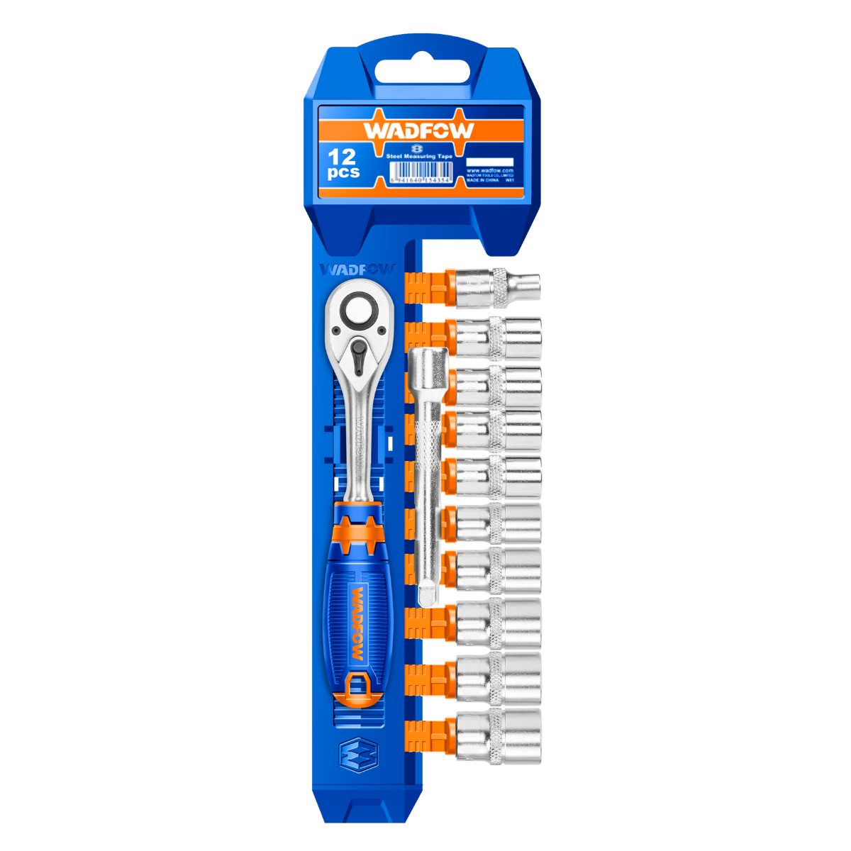 Wadfow 1/4" Drive socket set 12 Piece WST4212