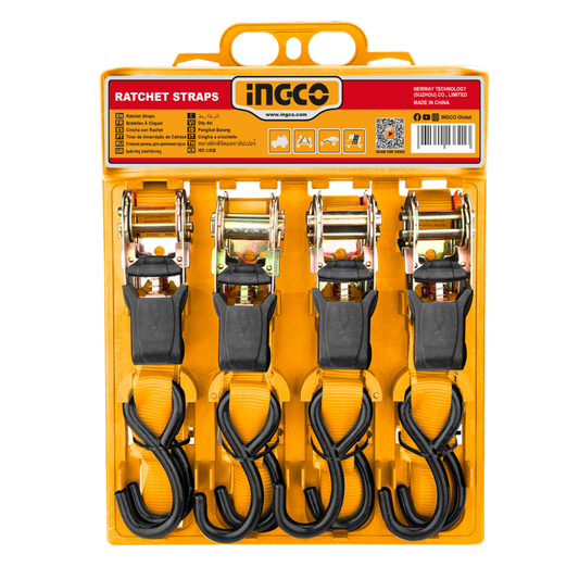 Ingco Ratchet straps 650kg 25mm x 6M HRSP065607