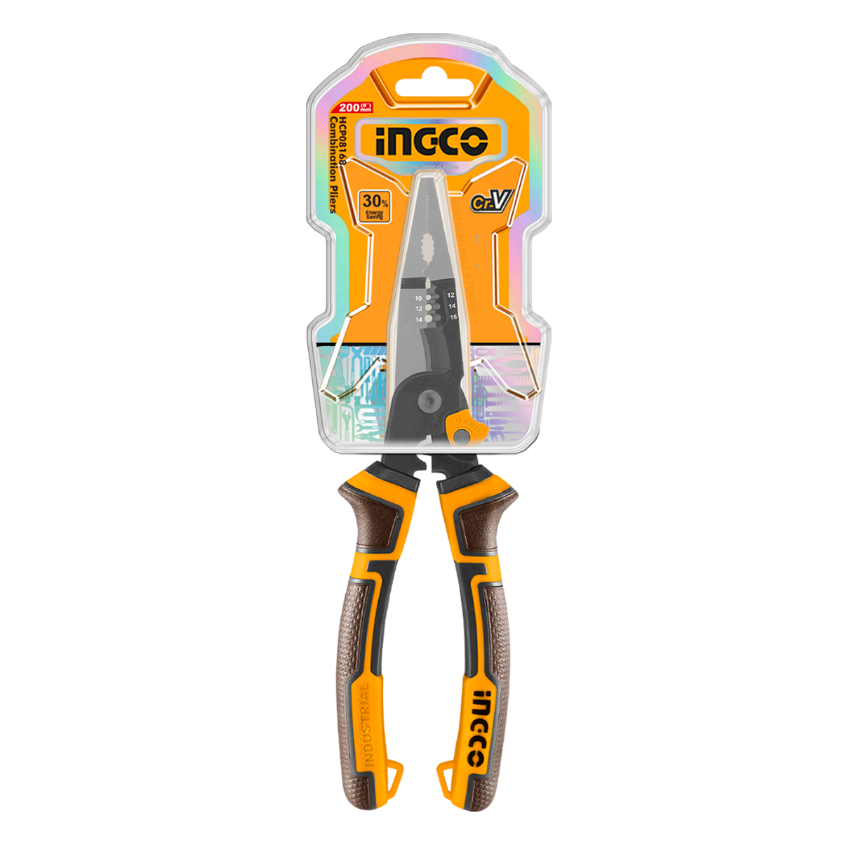 Ingco 6-in-1 Multi-function long nose pliers HMFLNP28200