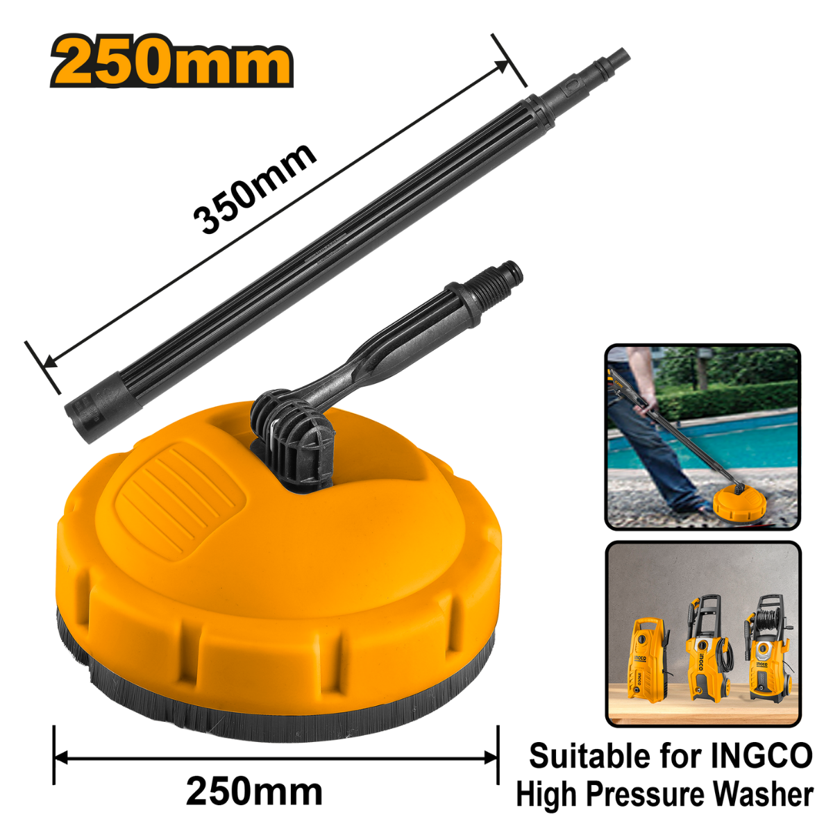 Ingco Patio Brush 250mm AMPB251