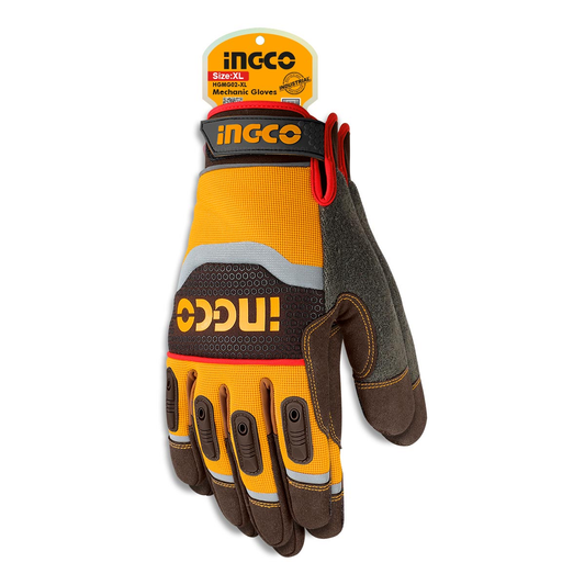 Ingco Mechanic/Synthetic Gloves - Extra Large HGMG02-XL