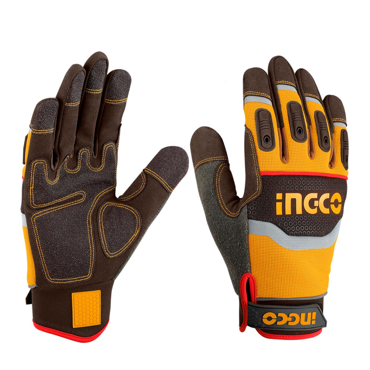 Ingco Mechanic/Synthetic Gloves - Extra Large HGMG02-XL