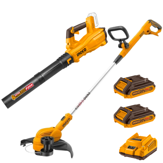 Special - Ingco 2 in 1 Cordless Blower / Trimmer Gardening Combo Kit