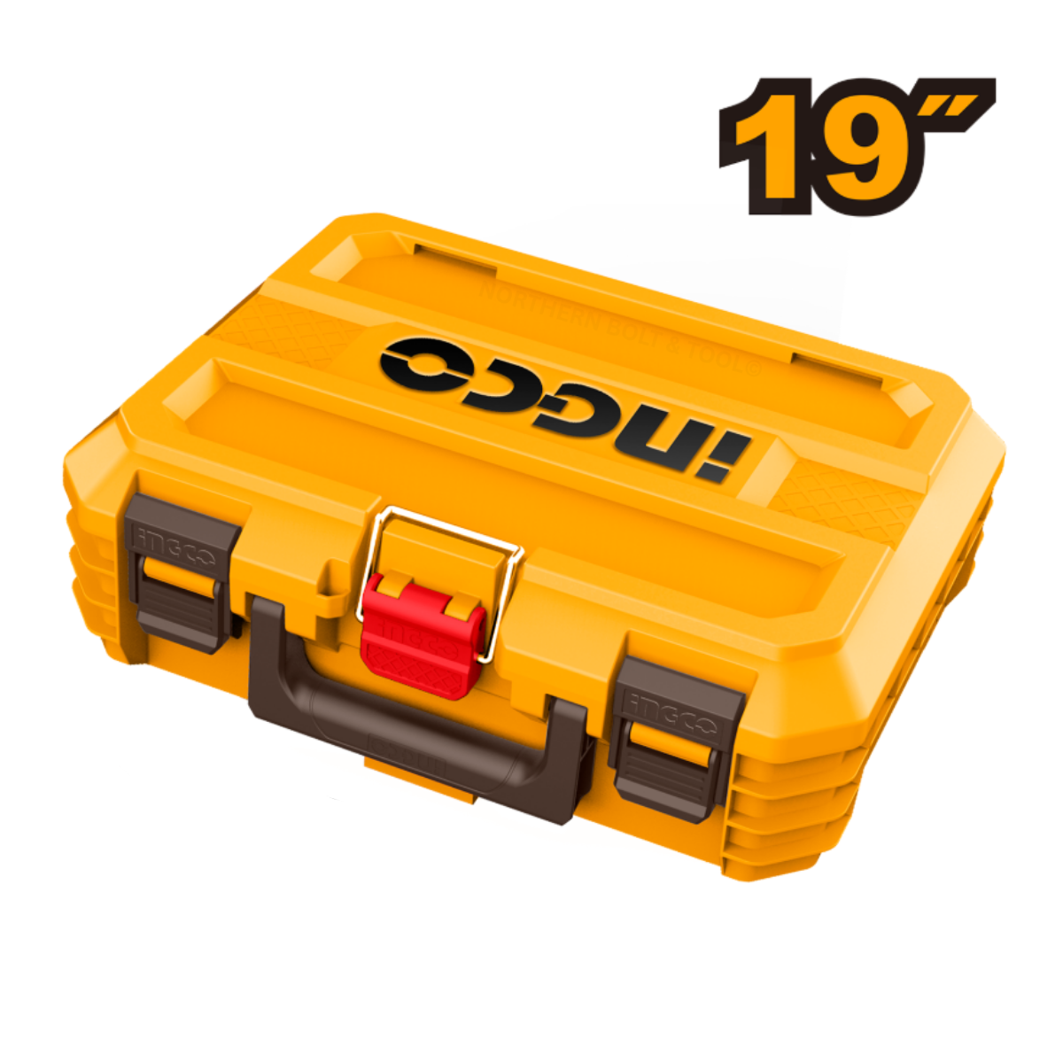 Ingco Stackable Tool Box 19" with Plastic Clasp