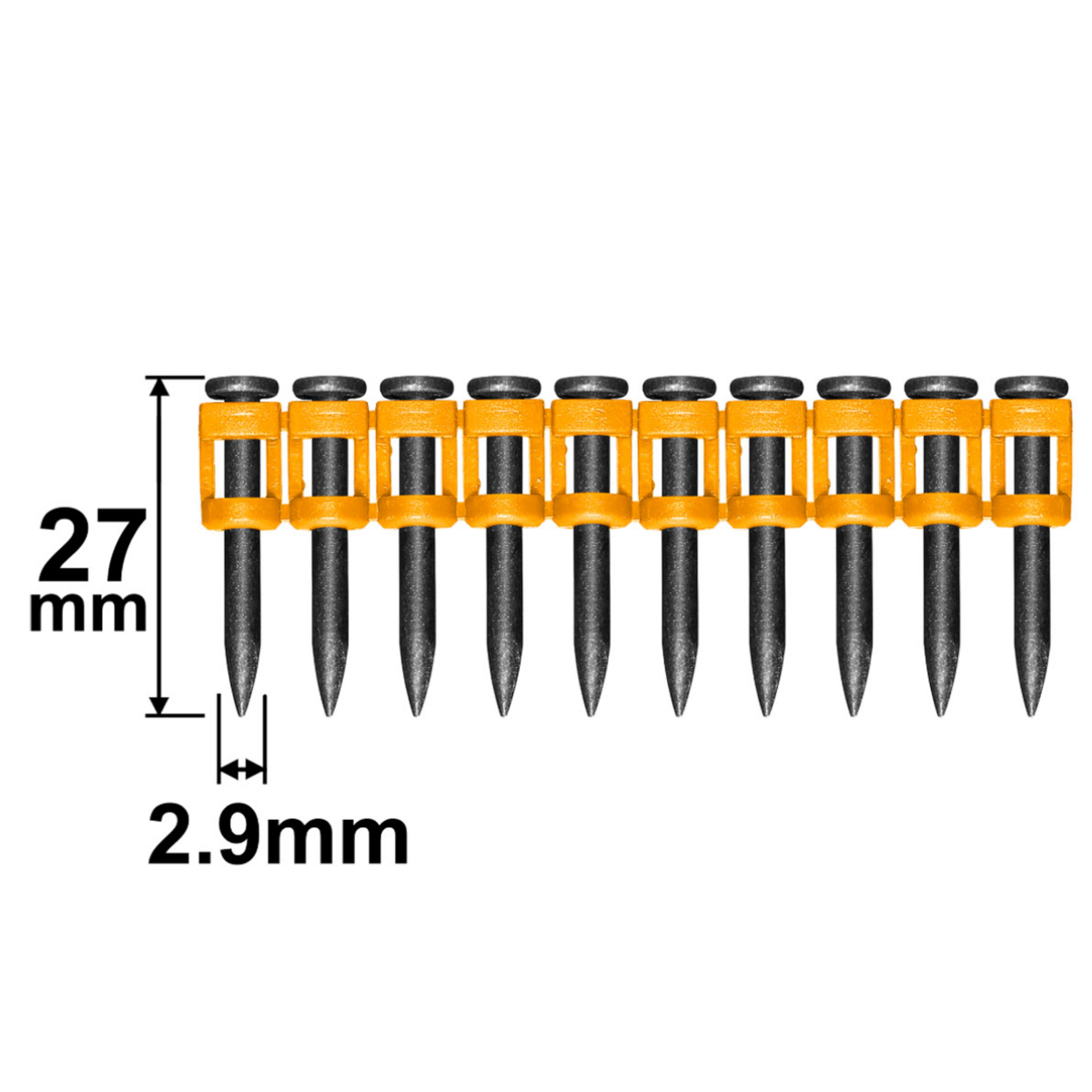 Ingco Continuous Firing Nails (Concrete) 27mm 1000pcs ANA02271