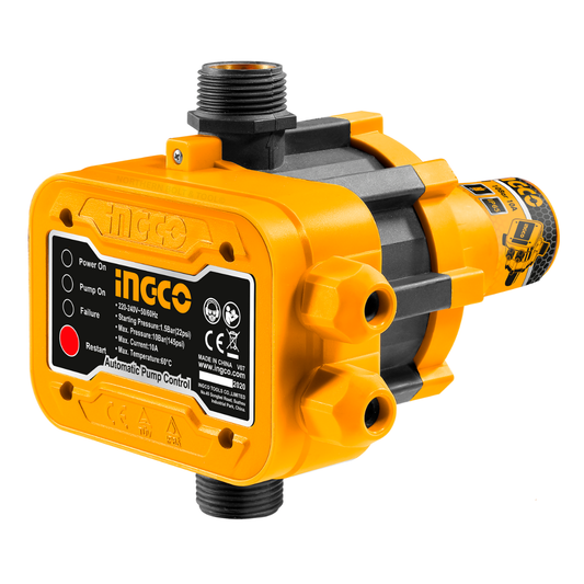 Ingco Automatic Pump Control 10 Bar/10A With Pressure Switch