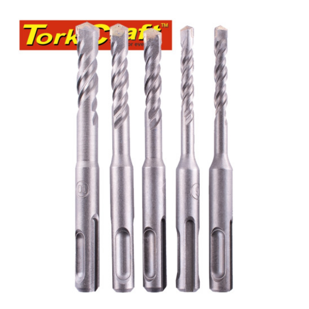 Tork Craft Sds 110Mm  Drill Bit Set 5Pc 2 X6Mm, 2 X 8Mm, 1X10Mm NR07305