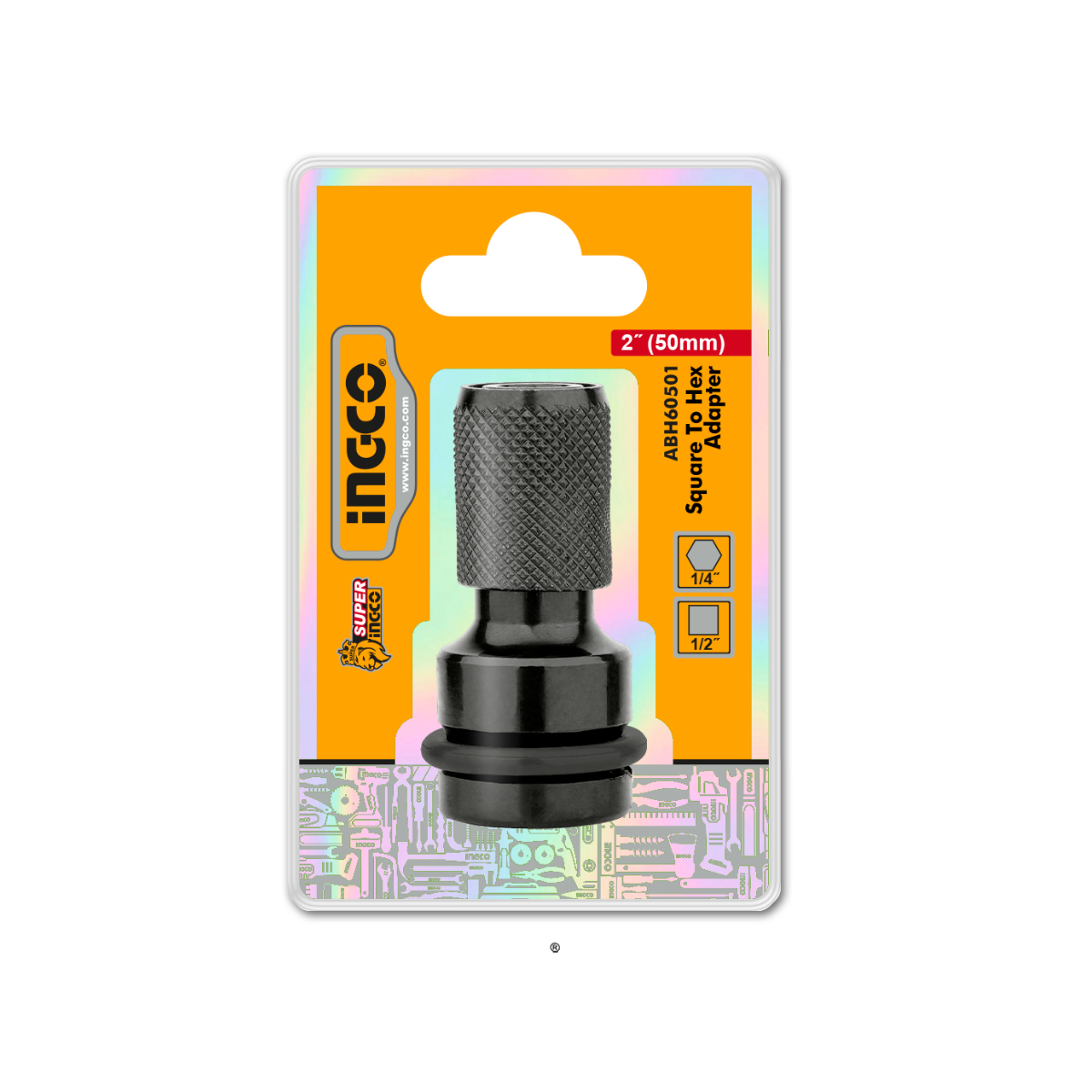 Ingco Adaptor 1/2 Sq To 1/4 Hex