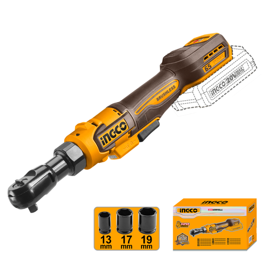 Ingco Cordless Drive Ratchet 65Nm Brushless (Tool only) CDRLI206521