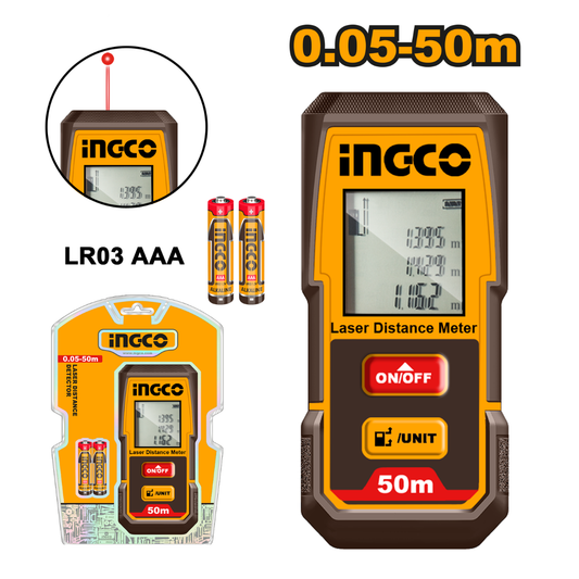 Ingco Laser Distance Meter 0.5-50M