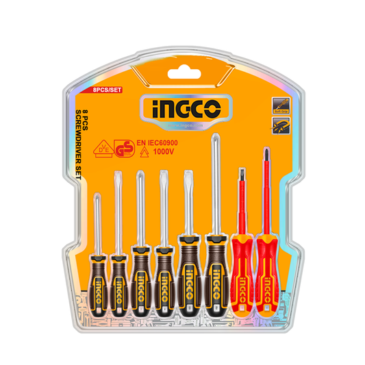 Ingco Screwdriver Set 8Pcs