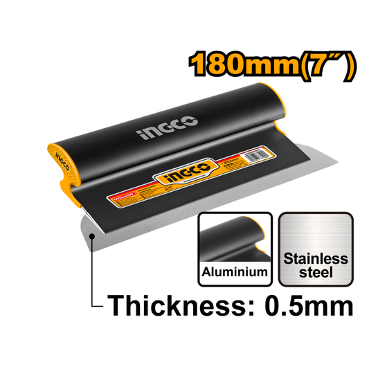 Ingco Drywall Skimming Blade Stainless Steel 7"