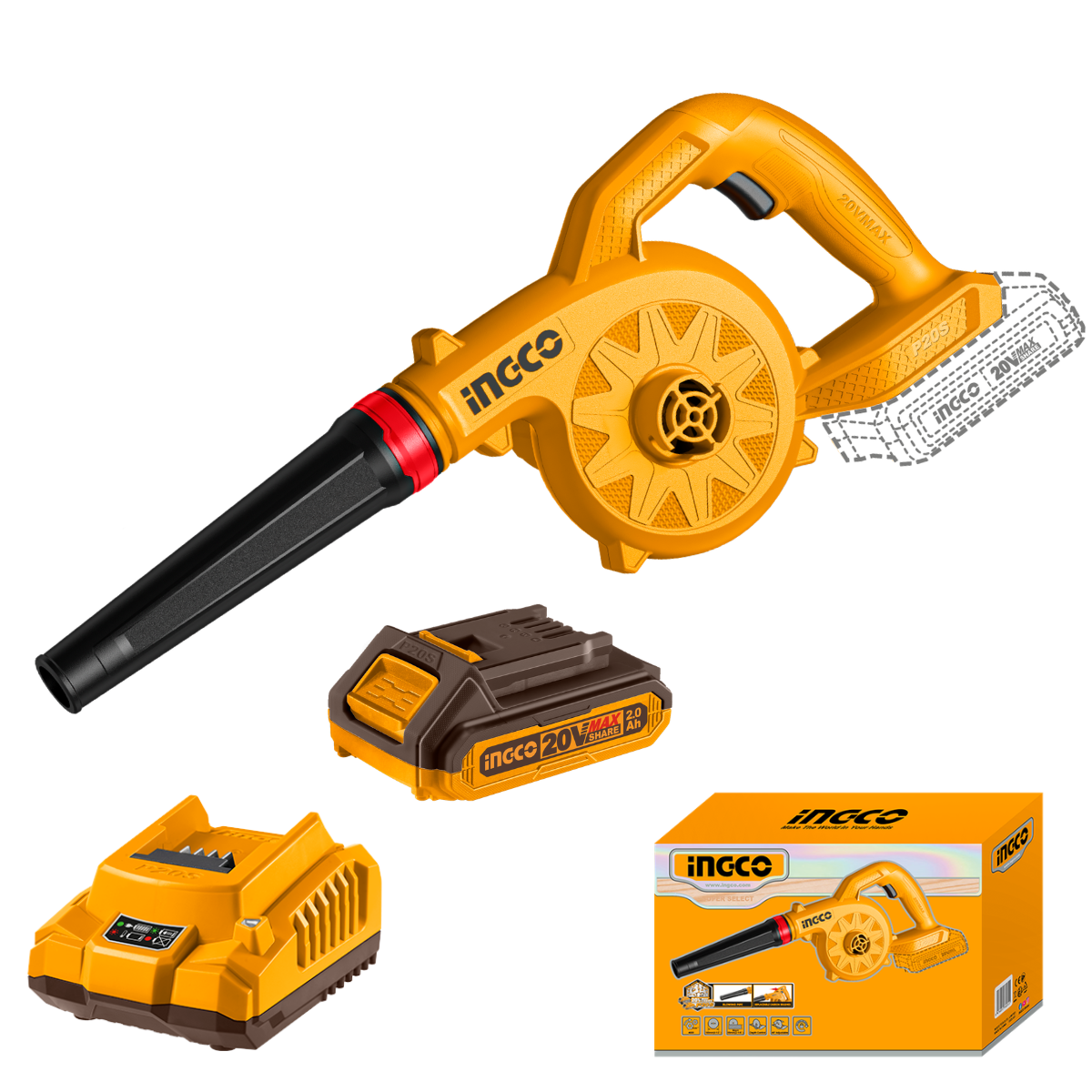 Ingco Cordless Blower 20V Kit CABLI20781