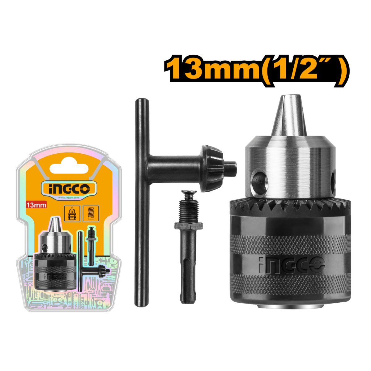 Ingco 13Mm Key Chuck With Adaptor KC1301.1