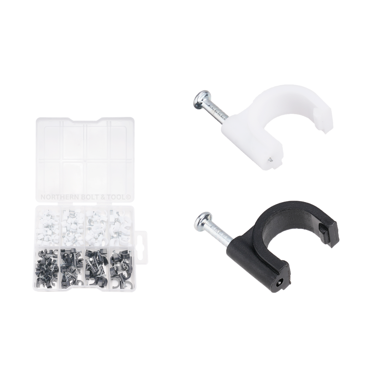 Wadfow 134 Piece cable clip kit WFQAB01