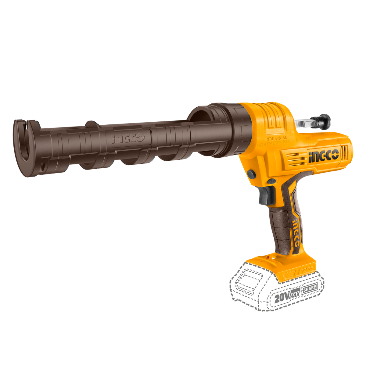 INGCO Ingco Cordless Caulking Gun 20V CCGLI2001