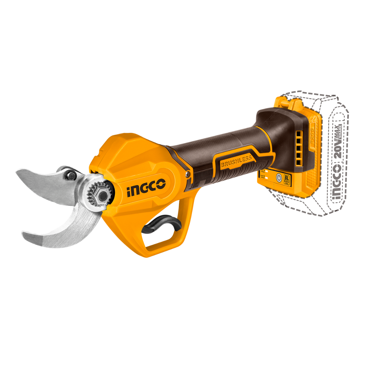 Ingco Cordless Pruning Shear 20-30Mm (Tool Only) CSSLI20308