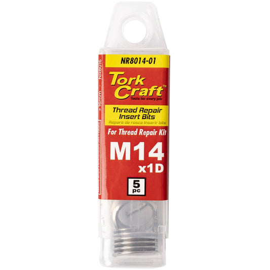 Tork Craft Thread Repair Kit M14 X 1D Replacement Inserts 5Pce