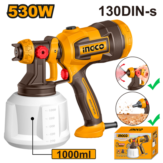 Ingco Spray Gun 530w 1L Tank