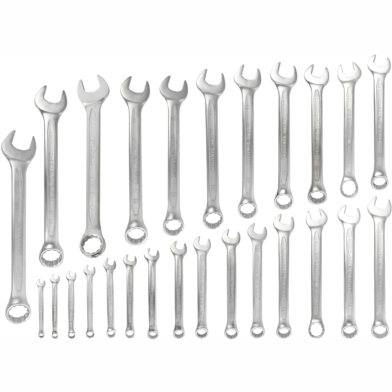 Tork Craft 26Pcs Combination Spanner Set 6-32Mm Deep Offset Jumbo Rack