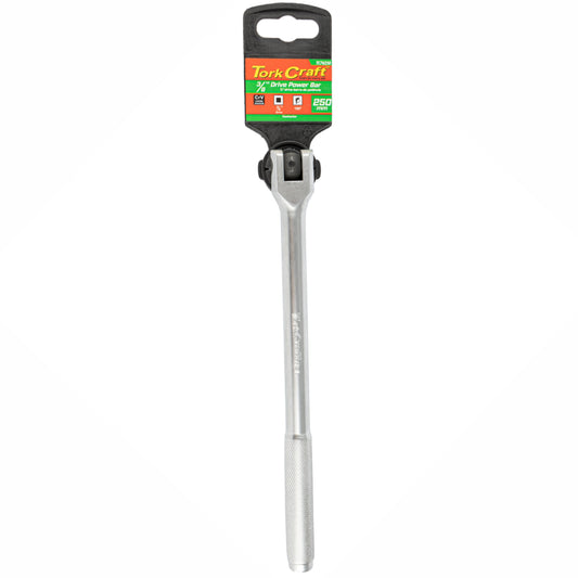 Tork Craft Power Bar 3/8'M Drive 250Mm Swivel Head  Steel Handle Socket