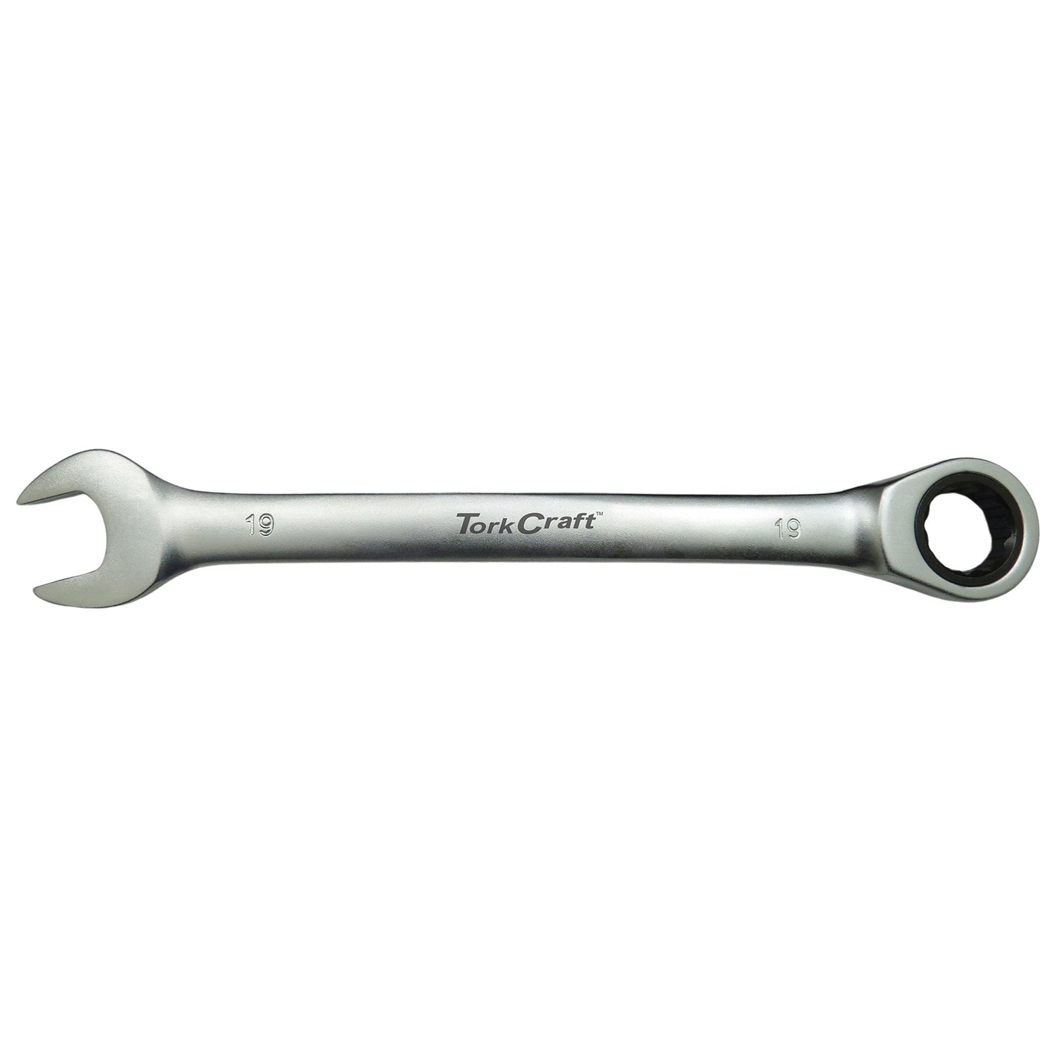 Tork Craft Combination Ratchet Wrench 19Mm Fixed Head