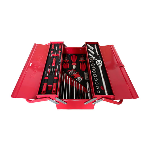 Tork Craft Cantilever Tool Box Compact Box 71Pc 3 Tray 365 X 255 X 265Mm 1/2�
