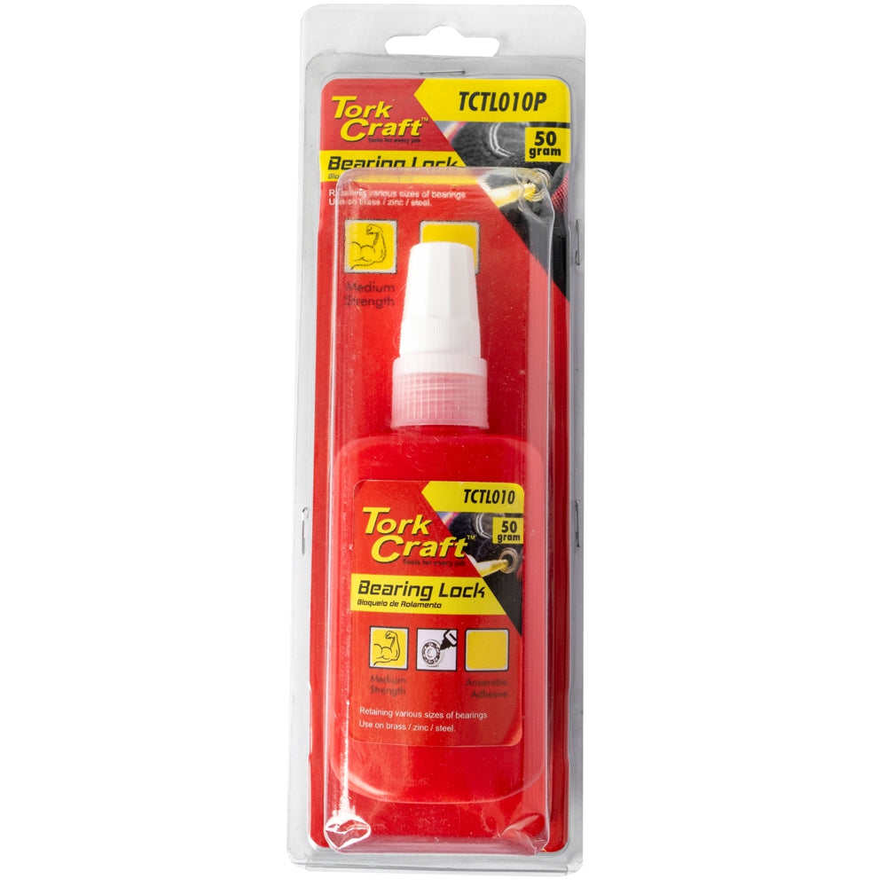 Tork Craft Bearing Lock Medium Strength For Std Sized Cylindrical Parts - Yellow