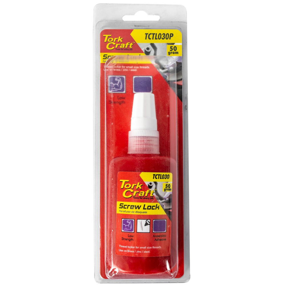 Tork Craft Screw Lock Low Strength For Small Sized Threads - Purple - 50G (Carded