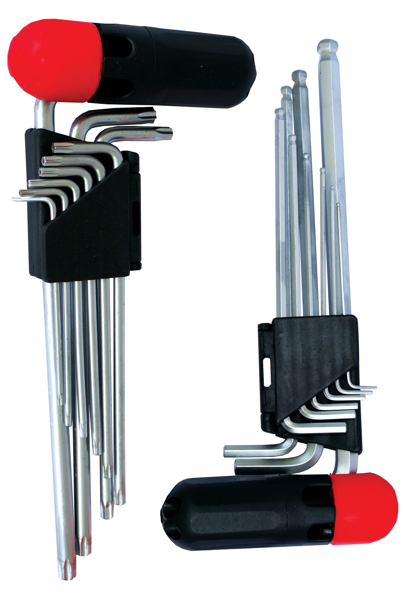 Tork Craft 9Pc Allen Key Set Interc. Handle Ball Point Nt2125 C/W Torx Nt2126