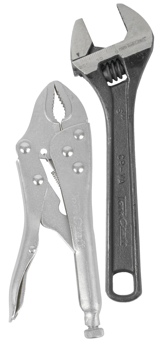 Tork Craft Plier Locking 170Mm Tc570170 C/W Shifting Spanner 150Mm Tc52006