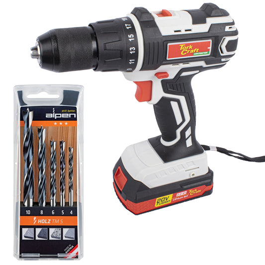 Special - Tork Craft Imp Driver Tc20030 With Wood Drill Set Alp Tm5
