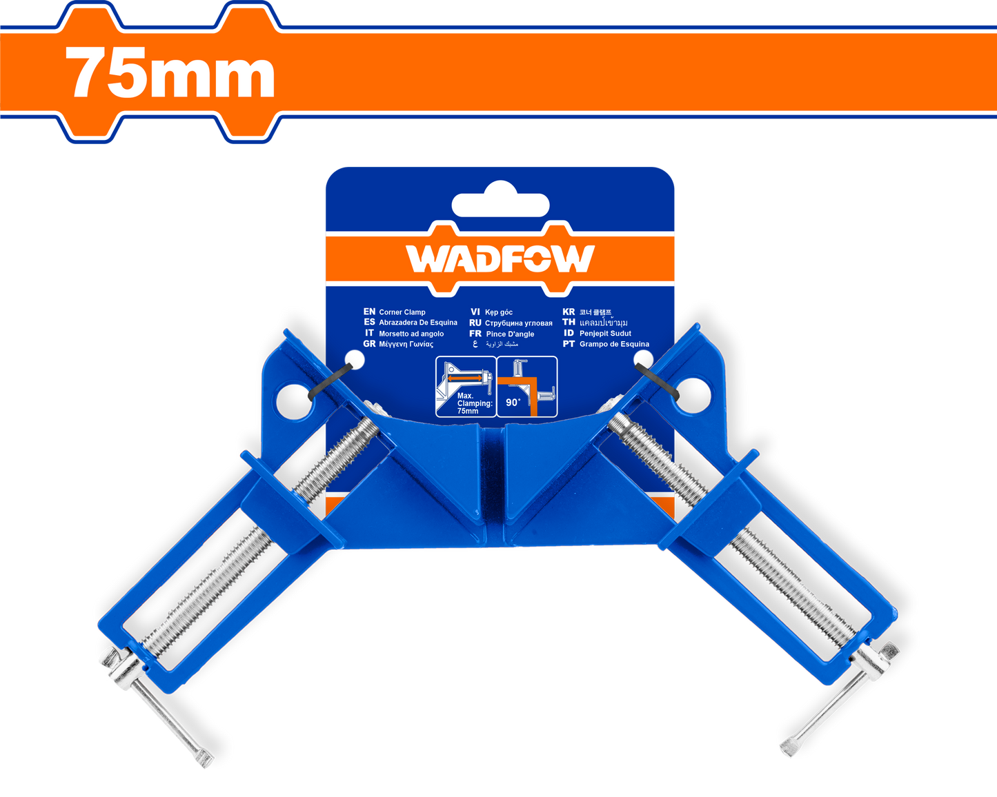 Wadfow Corner clamp 75mm WACC453