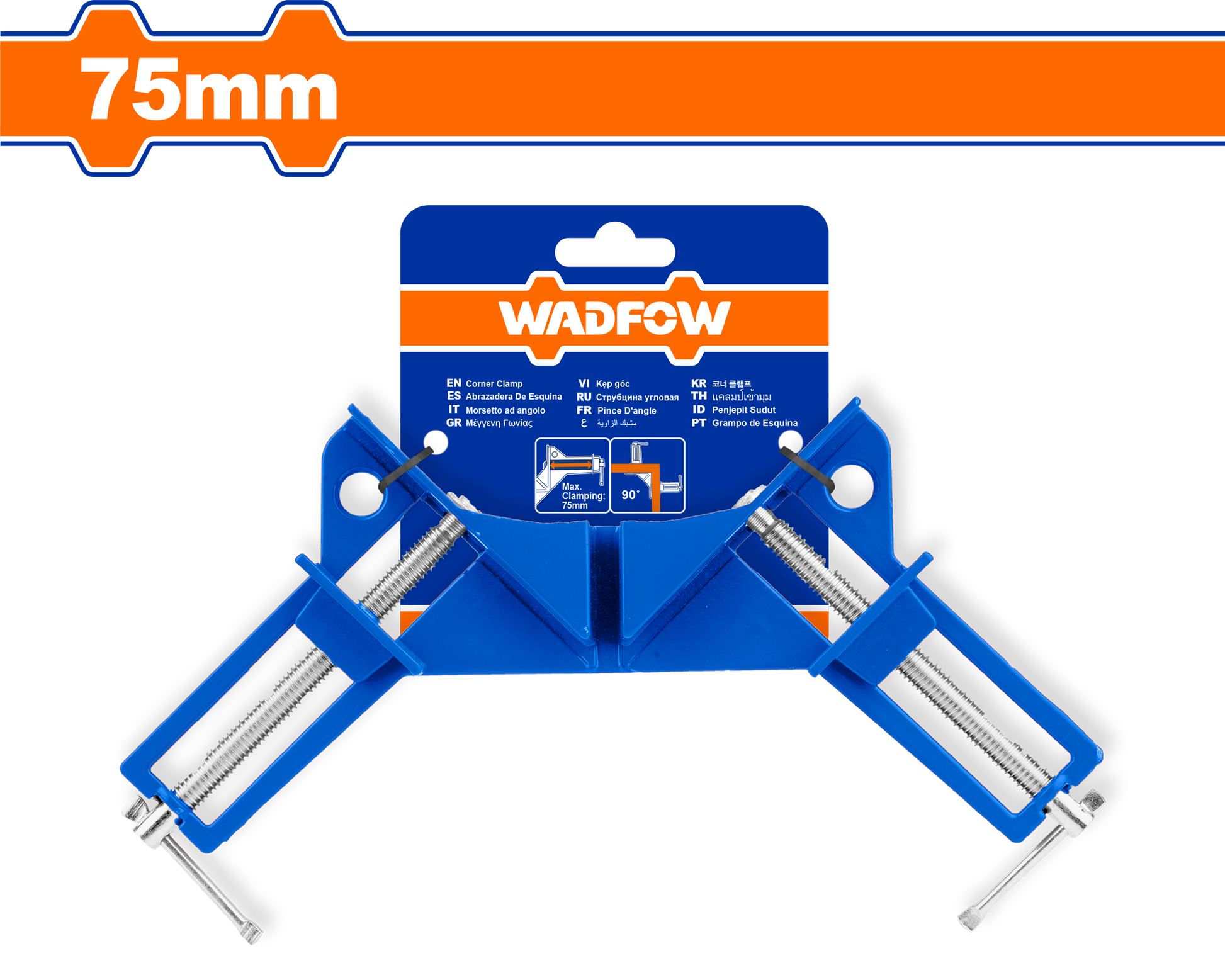 Wadfow Corner clamp 75mm WACC453
