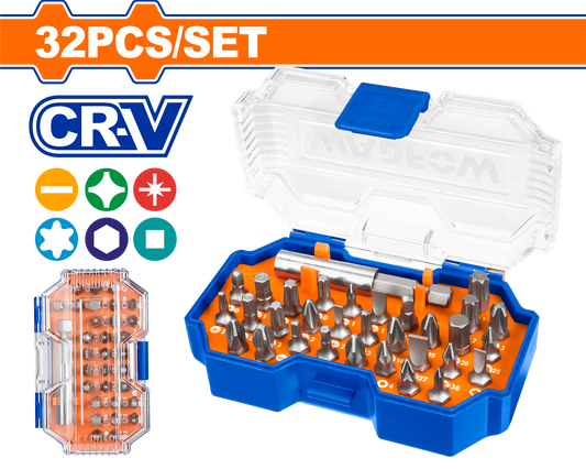 Wadfow Screwdriver bits set  32 Piece WBS3B32