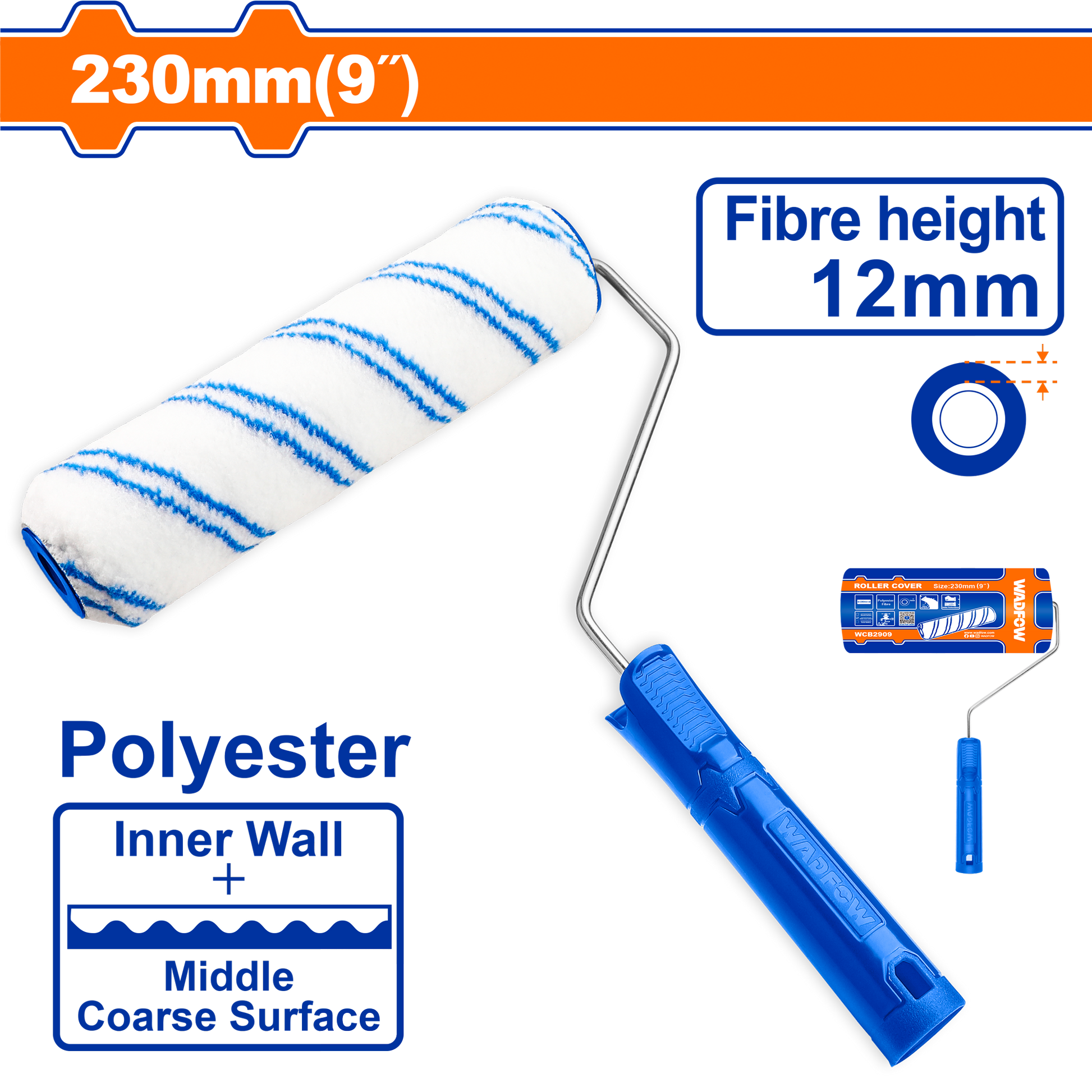 Wadfow Cylinder brush (Inner wall) 230mm WCB1909