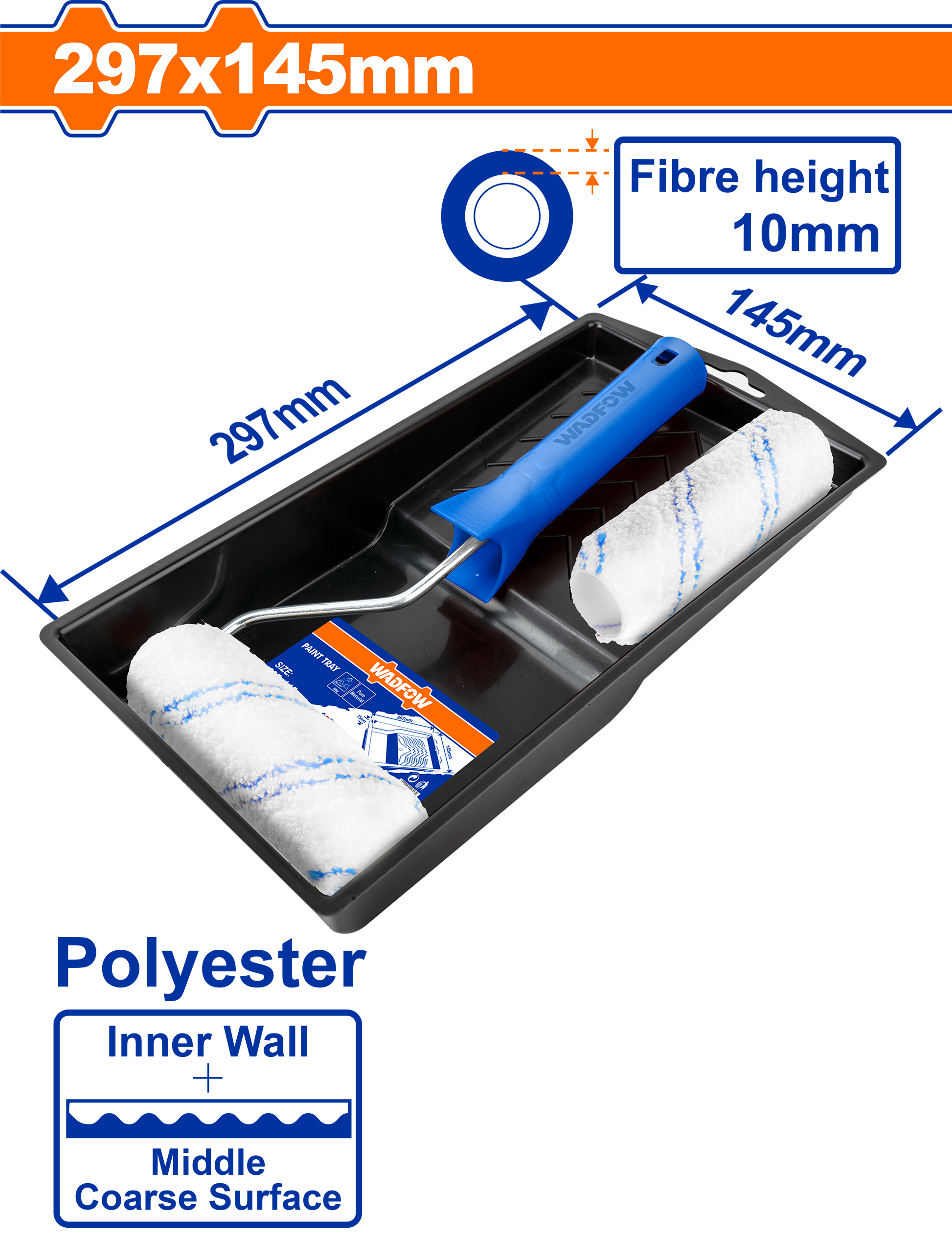 Wadfow Cylinder brush 4 in 1 set WCB3H34