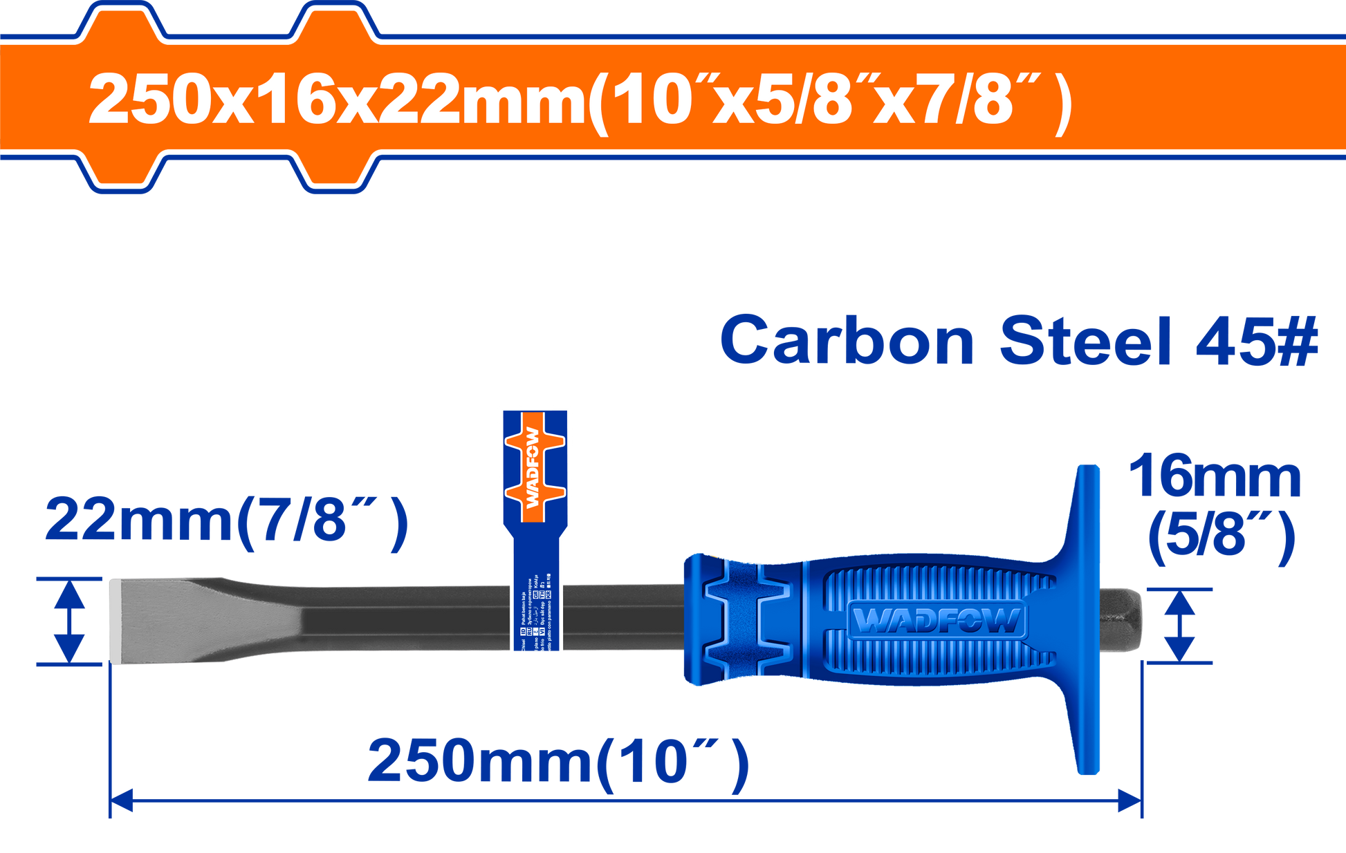 Wadfow Cold chisel 250mm WCC1301