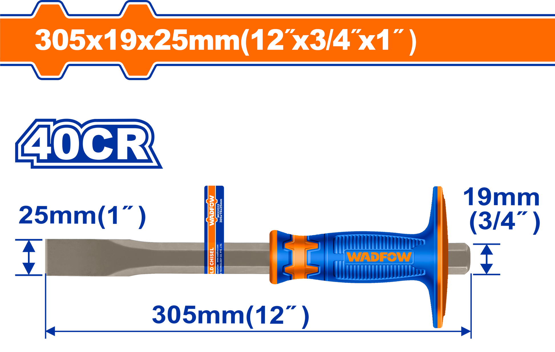 Wadfow Cold chisel 305mm WCC2312