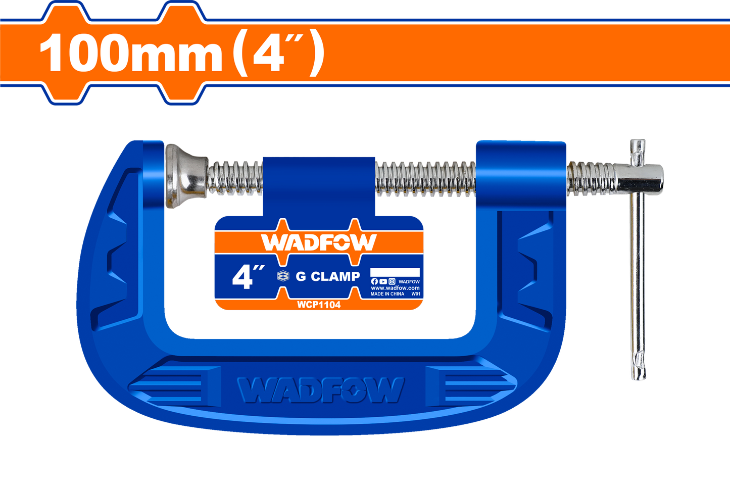 Wadfow G clamp 100mm WCP1104
