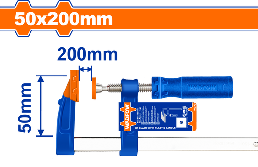 Wadfow F clamp with plastic handle 200m WCP2152